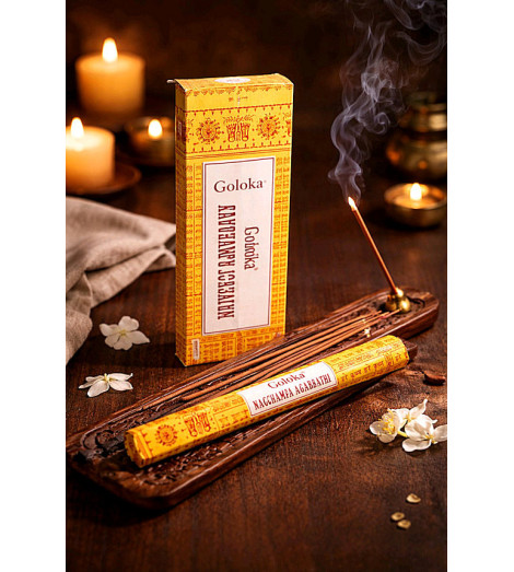 Encens Naturel Goloka Nag Champa - 20 Bâtonnets ambiance bougies