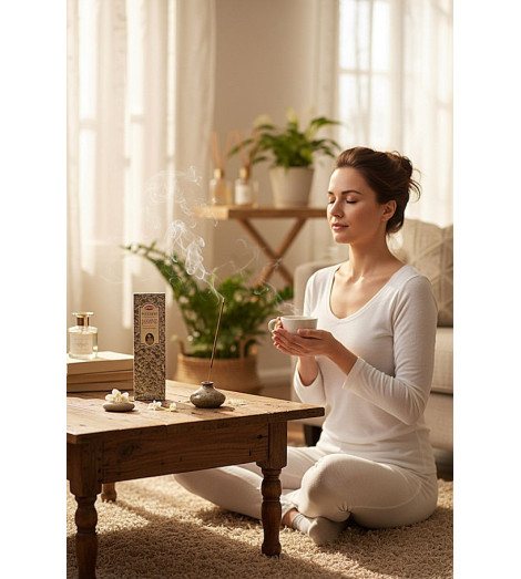 Encens Jasmin HEM - boite 10g ambiance méditation