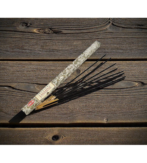 Encens Jasmin HEM - boite 10g bâtonnets sur table