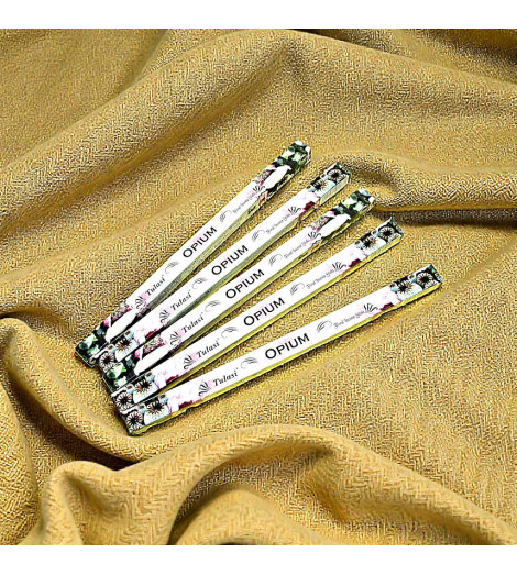 Encens Indien Opium Tulasi 5 boites sur tissu