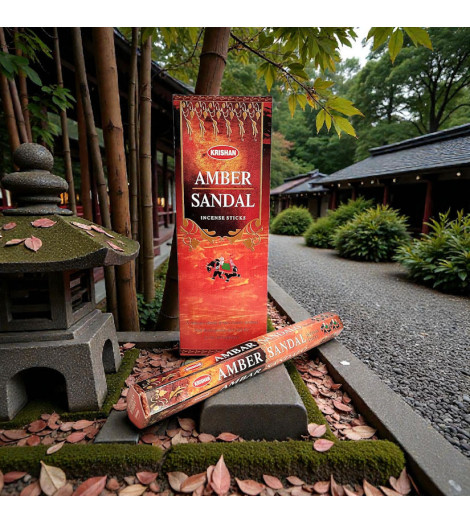Encens Ambre & Bois de Santal ambiance jardin zen