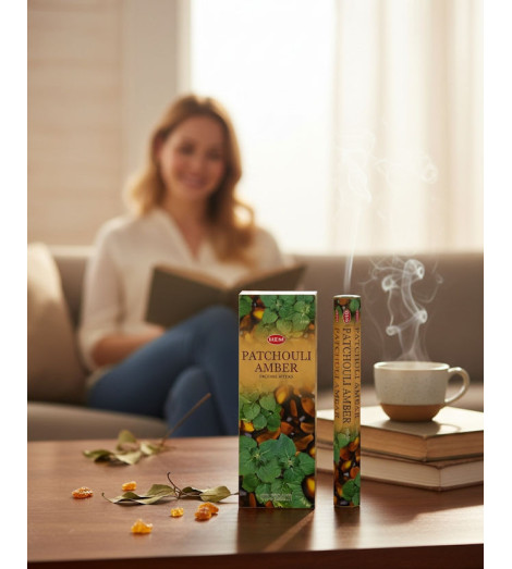 Encens Ambre & Patchouli HEM ambiance cosy