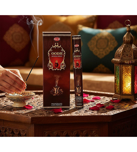 Encens Oudh HEM – Senteur Noble et Mystique bâtonnet allumé