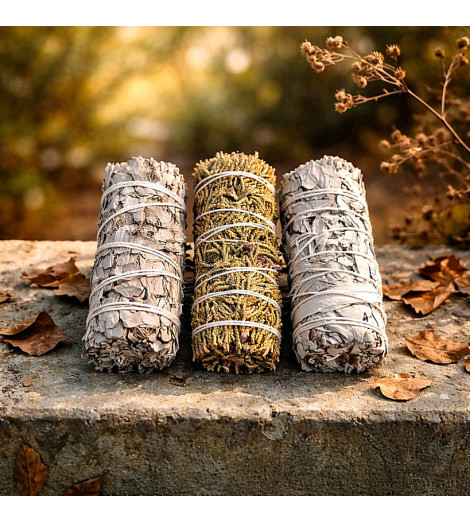 Coffret Sauge Blanche & Genévrier - sur muret