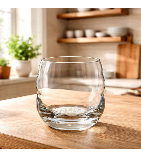 Verre Fleur de Vie Nature’s Design Or - Pour une Eau Dynamisée sur table