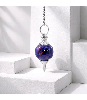 Pendule Divinatoire en Améthyste – Sphère