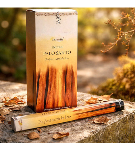 Encens Aromatika au Palo Santo – Sur muret en pierre