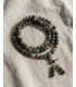 Mala en Agathe Naturelle – Collier de Méditation 108 Perles