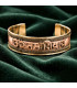Bracelet Tibétain Cuivre - Mantra Porte Chance
