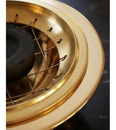 Brûle Encens en Laiton avec Grille