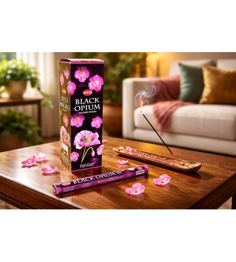 Encens Opium Noir Hem - Boite 10g
