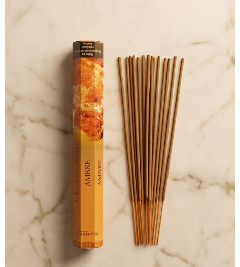 Encens Ambre Aromatika – Bâtonnets Naturels