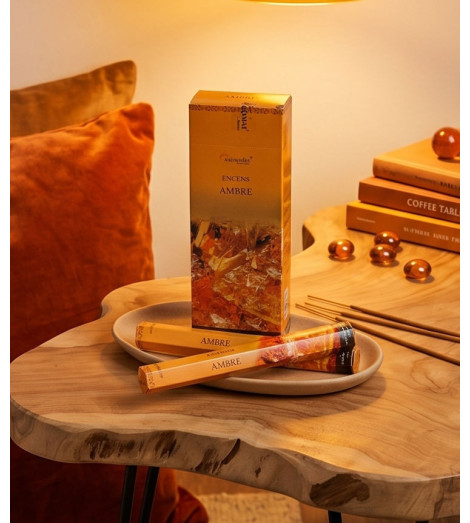 Encens Ambre Aromatika – Bâtonnets Naturels