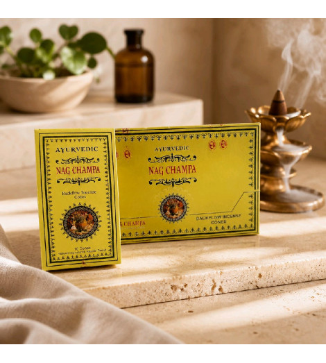 Encens Nag Champa Ayurvédic – Cônes Indiens