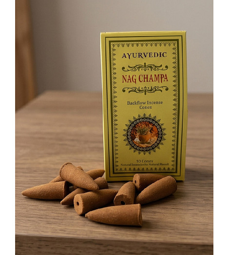 Encens Nag Champa Ayurvédic – Cônes Indiens