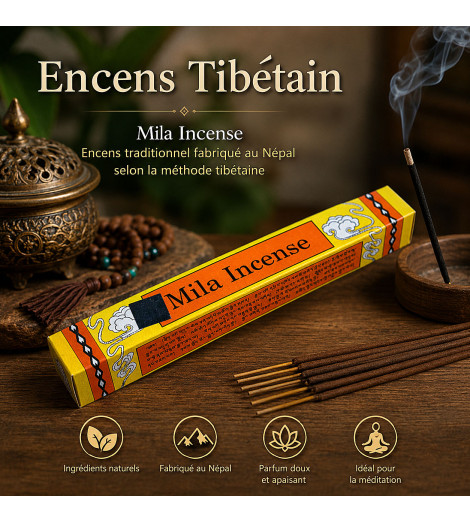 Encens Tibétain Mila – Méditation & Élévation