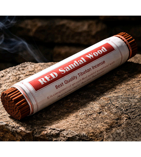 Encens Tibétain au Bois de Santal Rouge - Encens & Tradition
