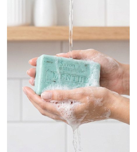 Savon de Marseille Bio à la Feuille de Menthe