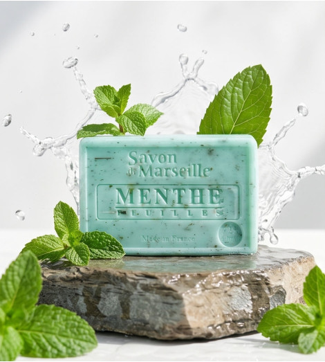 Savon de Marseille Bio à la Feuille de Menthe