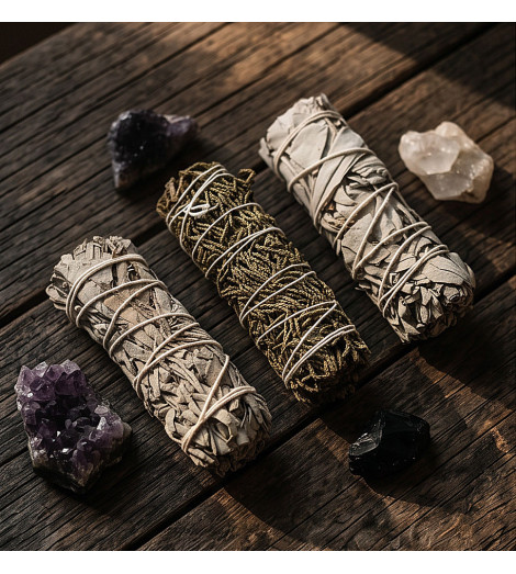 Coffret Sauge Blanche & Genévrier – Purification et Protection