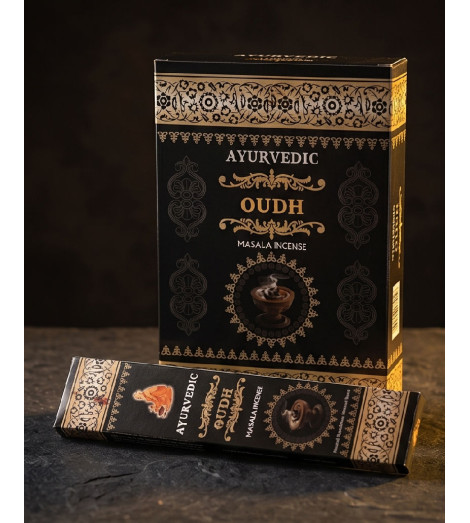 Encens Ayurvedic au Bois de Oudh – Parfum Noble & Spirituel