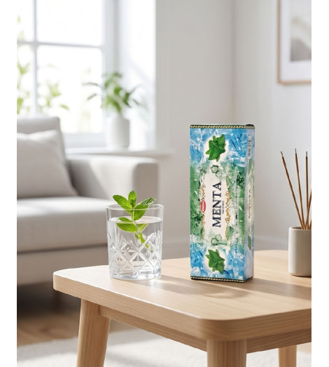 Encens Indien à la Menthe Verte – Fraîcheur & Vivacité