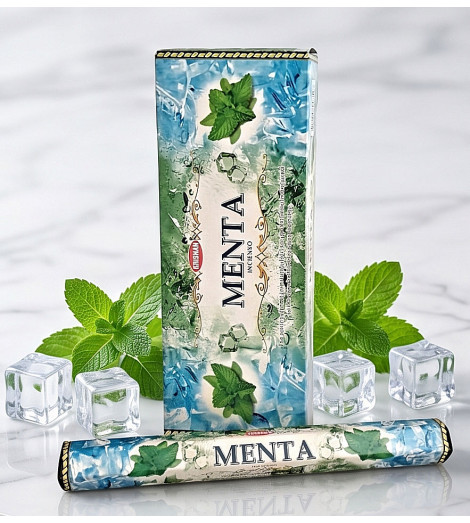 Encens Indien à la Menthe Verte – Fraîcheur & Vivacité