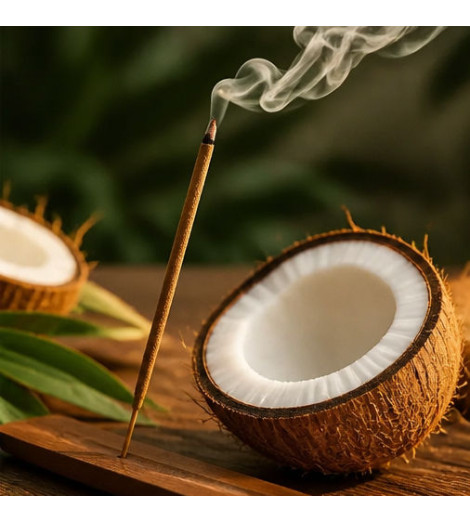 Encens Noix de Coco des Caraïbes – 20 Bâtonnets d'Évasion