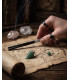 Encens Sortilège Prospérité Ancient Witch – bâtonnets et pendule aventurine sur parchemin