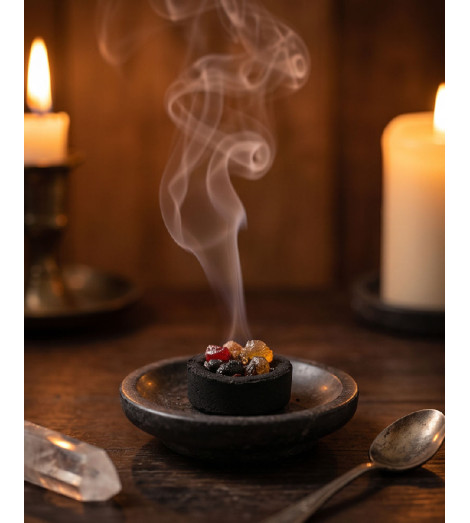 Encens Rois Mages en Coupelles - coupelle fumante ambiance rituel