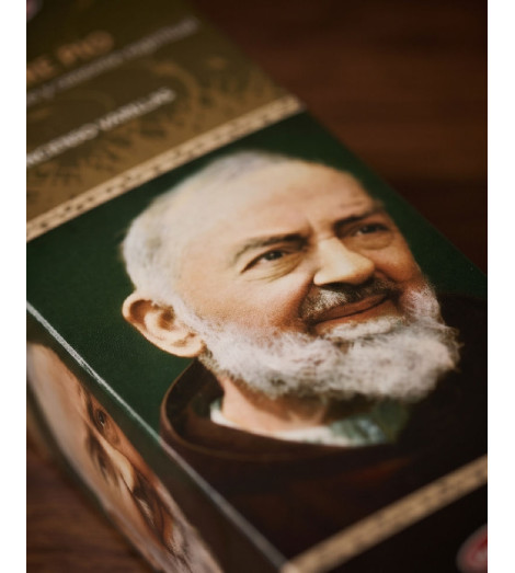 Encens Religieux – Padre Pio – Intercession et Prière - gros plan de la boite