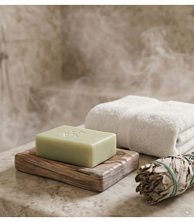 Savon Aromatika à la Sauge Blanche – Pain de 125 g - ambiance SPA