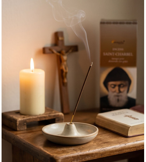 Encens Religieux Saint Charbel - ambiance prière