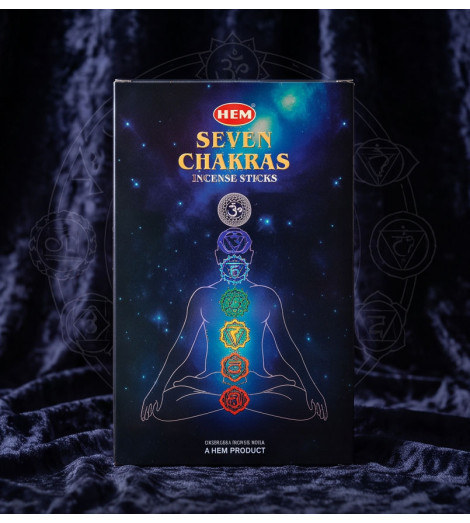 Encens 7 Chakras - Ensemble d'Harmonisation boite