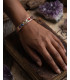 Bracelet Cuivre Aimanté - Pierres Naturelles 7 Chakras porté