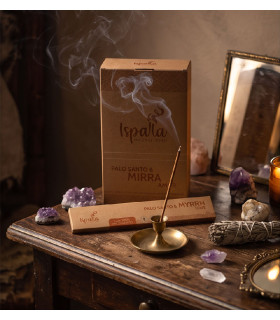 Encens Palo Santo & Myrrhe – Un Souffle Sacré - Bâtonnet fumant & quartz