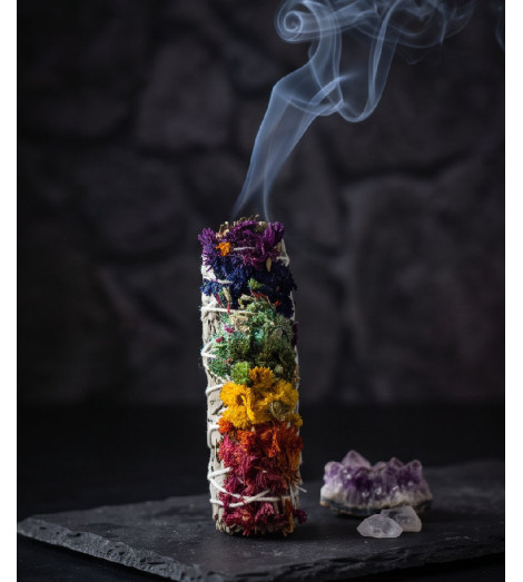 Sauge Blanche de Californie & Verbasco – Fagot 7 Chakras fumant