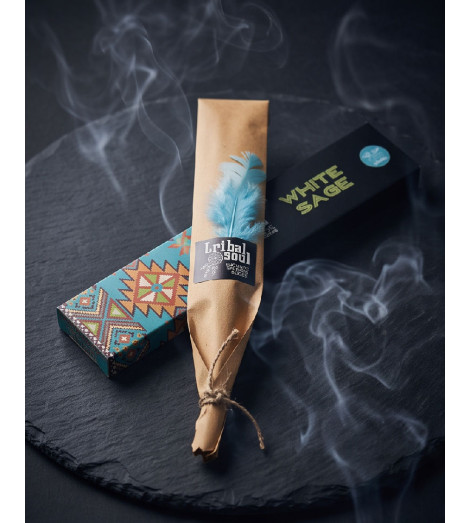Encens Sauge Blanche - Masala Tribal Soul  sur ardoise