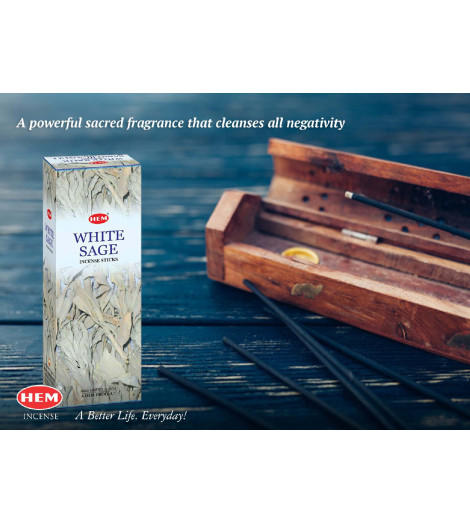 Encens Sauge Blanche HEM - photo Hem