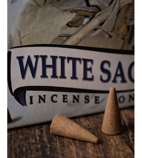 Encens Sauge Blanche HEM en Cônes détails