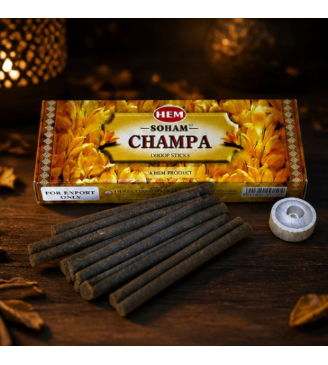 Encens Dhoop Champa - Boite et bâtonnets