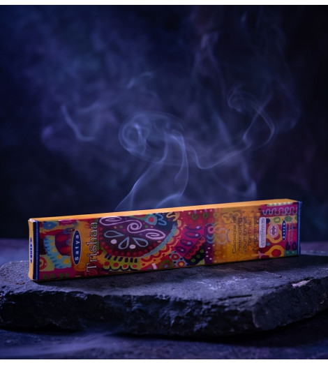 Encens Satya Trishaa – Sérénité & Méditation - boite sur ardoise