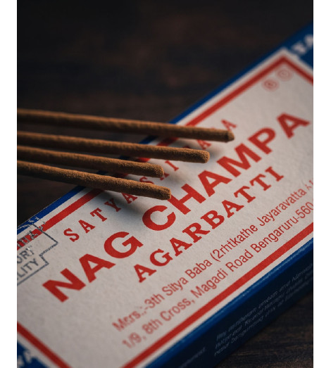 Encens Nag Champa Satya Saï Baba – L'Original en gros plan