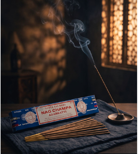 Encens Nag Champa Satya Saï Baba – posé sur tissus