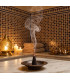 Encens Opium HEM en Cônes fumant sur son brule encens ambiance Hammam