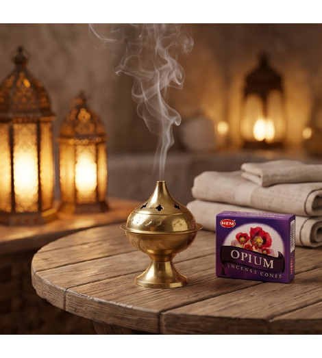 Encens Opium HEM en Cônes - Ambiance mystique