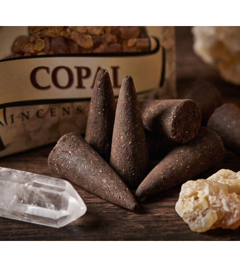 Encens Copal HEM en Cônes - cônes en gros plan