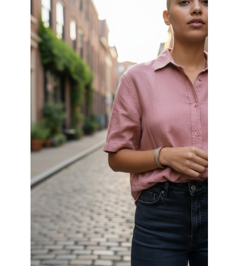 Bracelet Cuivre et Aimants – Décor Petites Torsades ambiance urbaine