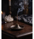 Encens Patchouli Aromatika - bâtonnets fumant sur son brule encens